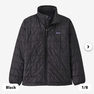 Boys Patagonia Nano Puff Brick Quilt Jacket Size XS (5-6)